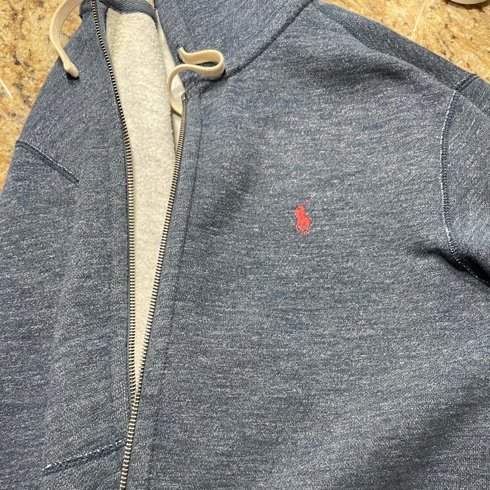 Polo zip up hoodie
